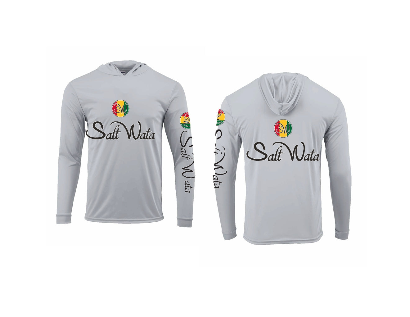 SALT WATA LOGO AQUA GRAY