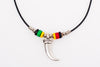 FOR THE TOOTH PLEASE PUT , REGGAE LION TOOTH LEATHER NECKLACE