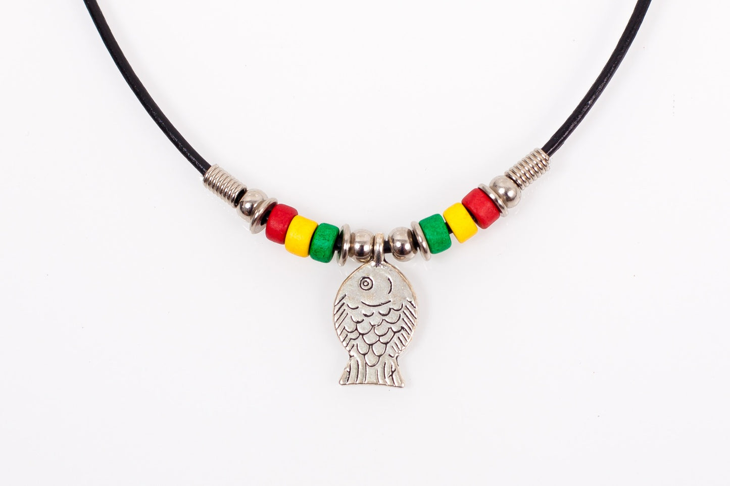Fish Reggea leather necklace