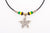 JAMAICAN STAR LEATHER NECKLACE