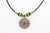 JAMAICAN LEATHER NECKLACE , SEA URCHIN