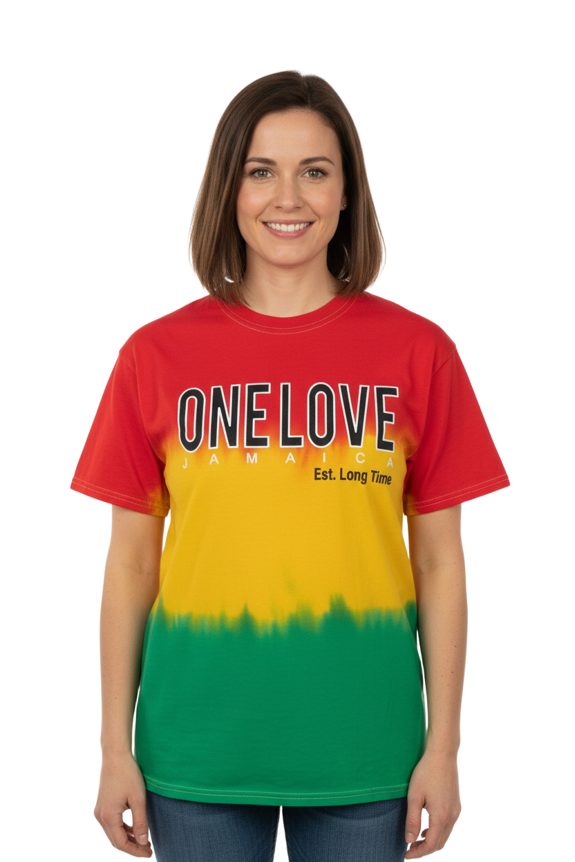 One Love Reggae Dip Tie-Dye