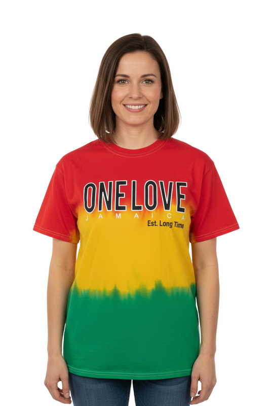 One Love Reggae Dip Tie-Dye