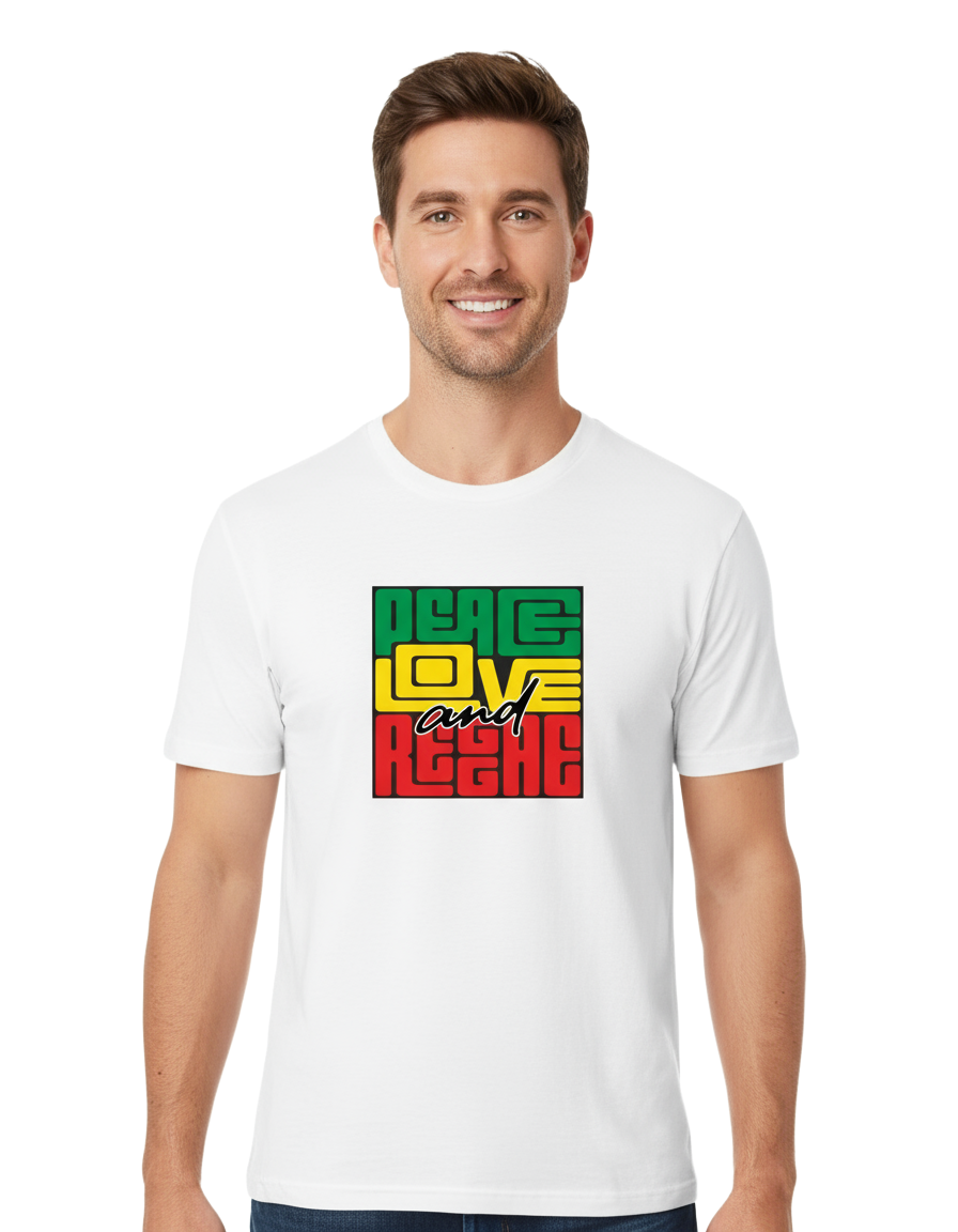PEACE LOVE AND REGGAE
