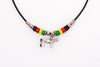 REGGAE LION LEATHER NECKLACE