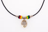 REGGAE TREE OF LIFE LEATHER NECKLACY