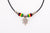 REGGAE WEED LEAF LEATHER NECKLACE