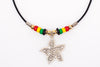 REGGEA LEATHER STAR NECKLACE